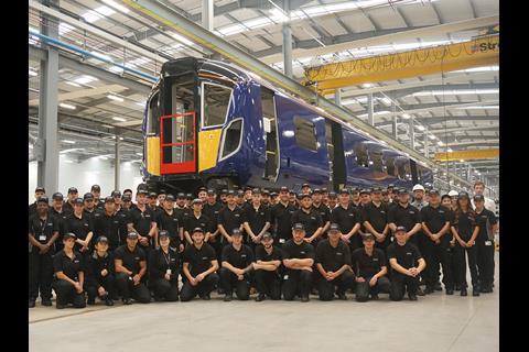 Newton Aycliffe’s order books are full through to the end of 2019 thanks to the Department for Transport's Intercity Express Programme and the production of 70 Class 385 electric multiple-units for ScotRail.
